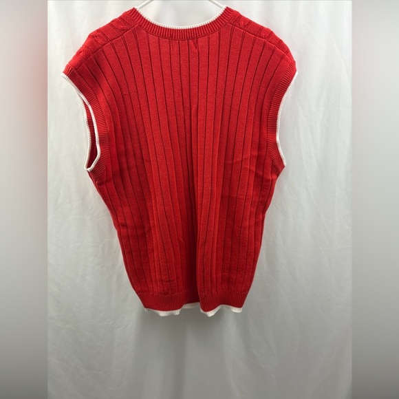 Vintage Nebraska Cornhuskers Sweater Vest Mens XL Red Pullover Preppy College - Picture 6 of 7